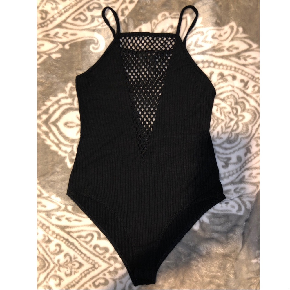 Forever 21 mesh detail bodysuit